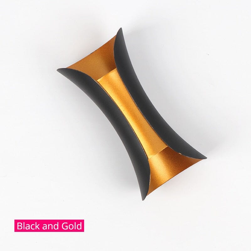 Modern LED Wall Sconce Light Fixture - Black and Gold, IP65 Waterproof, Small 6W/Large 10W — Image 7