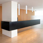 Modern Minimalist LED Ceiling Pendant Light - Black & White, Aluminum, 6cm Diameter — Image 4
