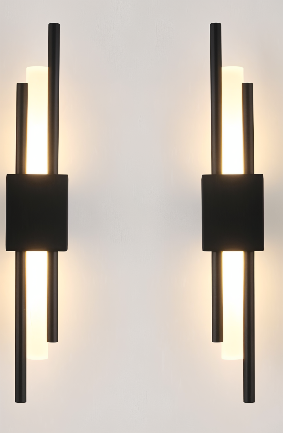 Modern LED Wall Sconce Light Fixture - Gold Finish, Acrylic and Metal, 50cm — Image 13