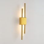 Modern LED Wall Sconce Light Fixture - Gold Finish, Acrylic and Metal, 50cm — Image 19