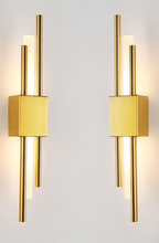 Modern LED Wall Sconce Light Fixture - Gold Finish, Acrylic and Metal, 50cm — Image 14