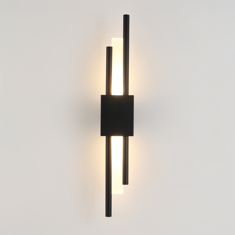 Modern LED Wall Sconce Light Fixture - Gold Finish, Acrylic and Metal, 50cm — Image 20