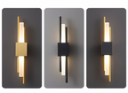 Modern LED Wall Sconce Light Fixture - Gold Finish, Acrylic and Metal, 50cm — Image 11