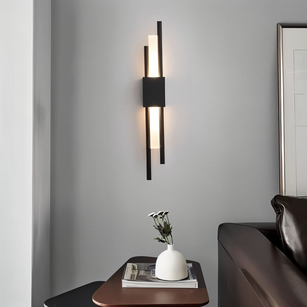 Modern LED Wall Sconce Light Fixture - Gold Finish, Acrylic and Metal, 50cm — Image 5
