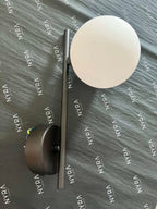 Nyra Modern Wall Sconce Light Fixture Gold Metal LED 30cm x 12cm — Image 3
