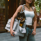 Pet Carrier Tote Bag Durable Mesh Faux Leather Travel-Friendly for Small Dogs Cats — Image 19