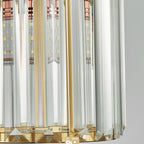 Elegant Crystal Pendant Light Fixture Glass Shade for Dining Room Kitchen Living Room — Image 9