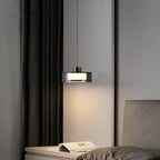 Modern Glass Pendant Light Smoke Shade Ceiling Lamp Adjustable Cord — Image 2