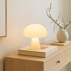 Modern Mushroom LED Table Lamp - White Acrylic, Ambient Lighting — Image 5
