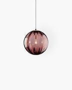 Modern Glass Pendant Light Elegant Globe Design Multiple Colors for Dining Room Kitchen Living Space — Image 13