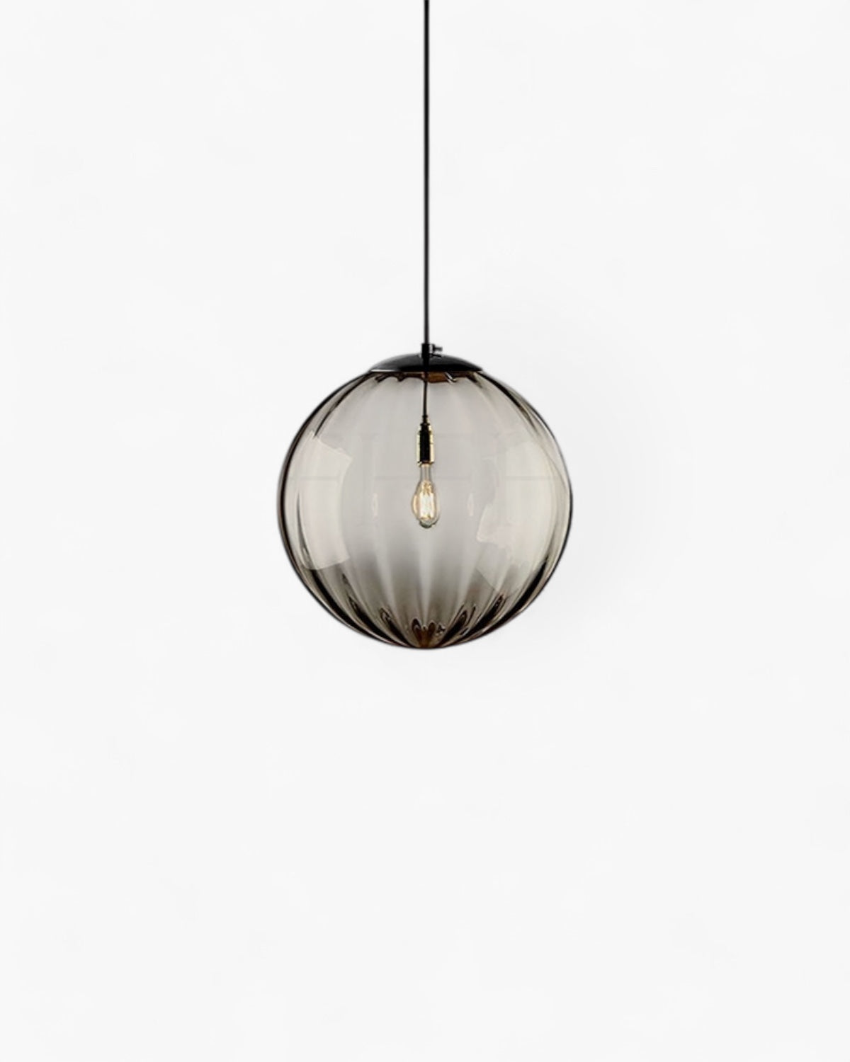 Modern Glass Pendant Light Elegant Globe Design Multiple Colors for Dining Room Kitchen Living Space — Image 7