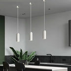 Modern Ribbed Ceramic Pendant Light Fixture Multicolor Minimalist Design — Image 3