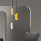 Modern Ribbed Ceramic Pendant Light Fixture Multicolor Minimalist Design — Image 2