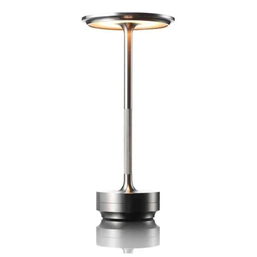 Luxlite Modern LED Table Lamp Brass Finish Dimmable Touch Control Rechargeable — Image 14