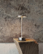 Luxlite Modern LED Table Lamp Brass Finish Dimmable Touch Control Rechargeable — Image 6
