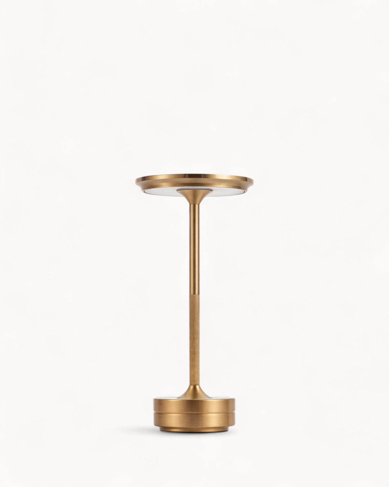 Luxlite Modern LED Table Lamp Brass Finish Dimmable Touch Control Rechargeable — Image 9