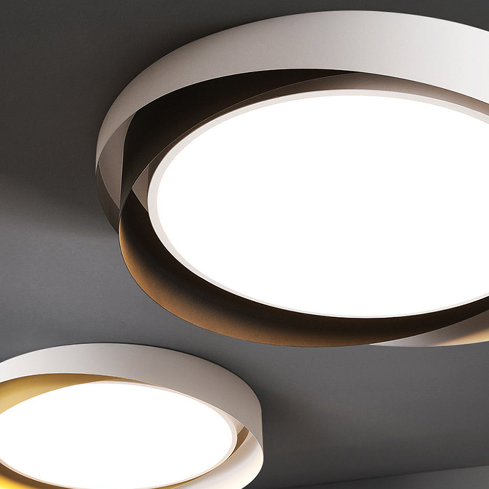 Modern LED Ceiling Light Fixture White Metal Minimalist Design — Image 22