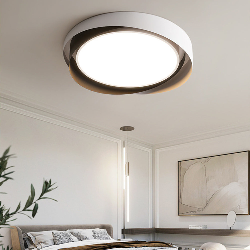 Modern LED Ceiling Light Fixture White Metal Minimalist Design — Image 16