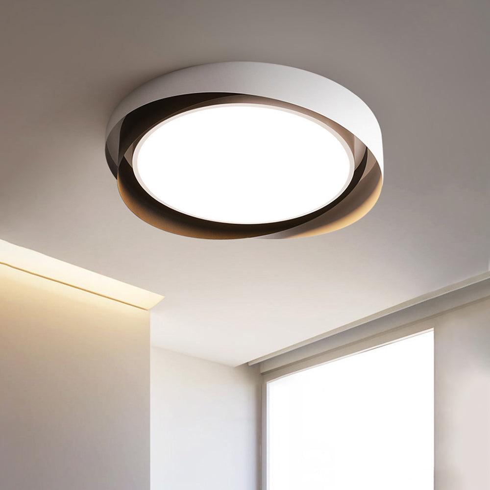 Modern LED Ceiling Light Fixture White Metal Minimalist Design — Image 25