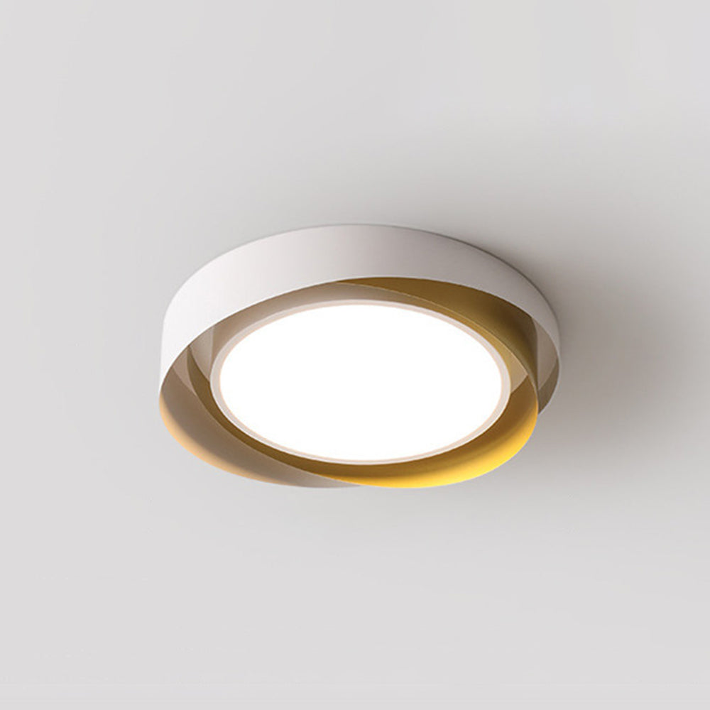 Modern LED Ceiling Light Fixture White Metal Minimalist Design — Image 20