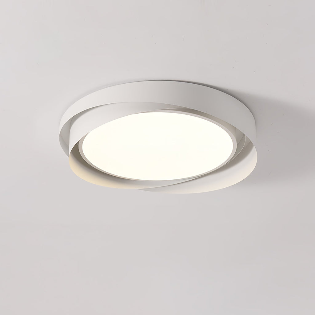 Modern LED Ceiling Light Fixture White Metal Minimalist Design — Image 6