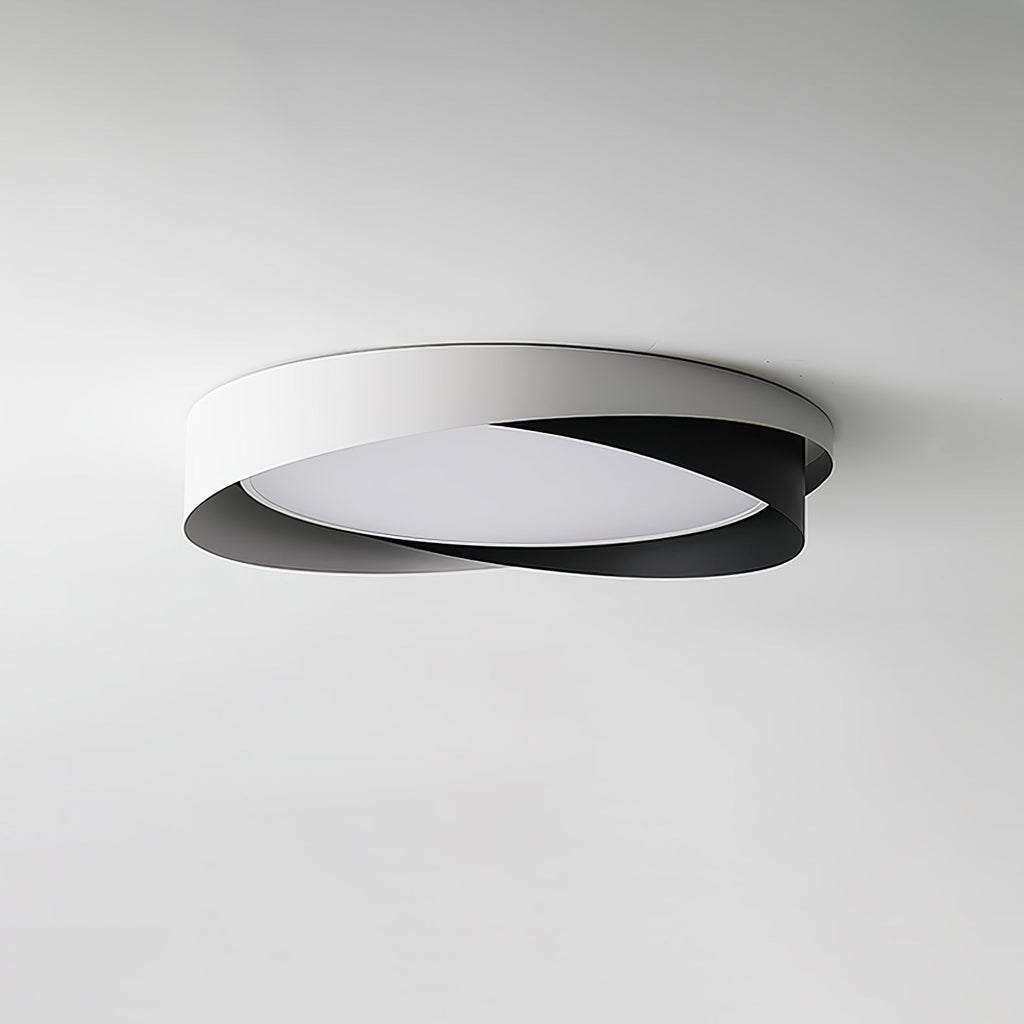 Modern LED Ceiling Light Fixture White Metal Minimalist Design — Image 8