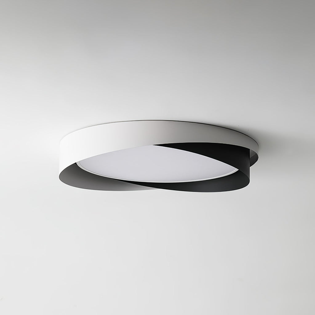 Modern LED Ceiling Light Fixture White Metal Minimalist Design — Image 31