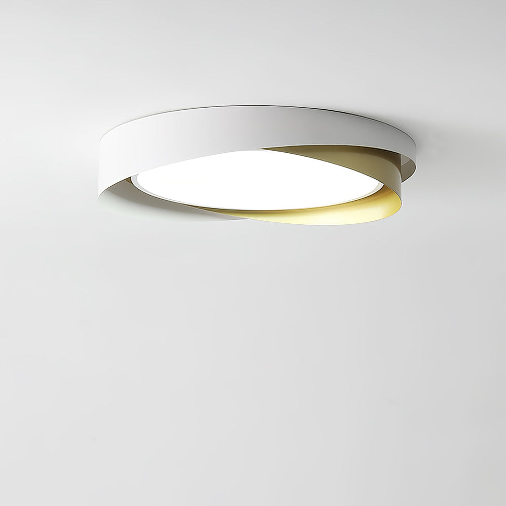 Modern LED Ceiling Light Fixture White Metal Minimalist Design — Image 33
