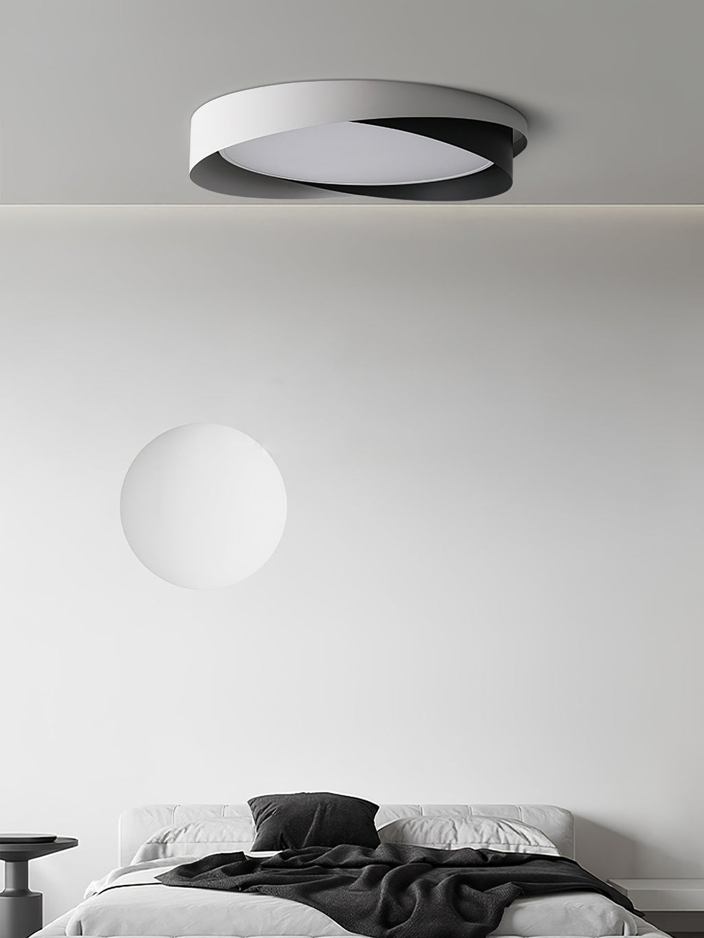 Modern LED Ceiling Light Fixture White Metal Minimalist Design — Image 34