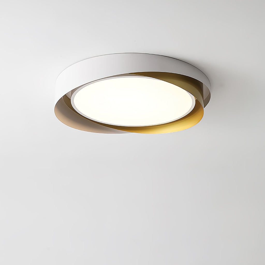 Modern LED Ceiling Light Fixture White Metal Minimalist Design — Image 36