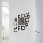 Modern DIY 3D Wall Clock Acrylic Mirror Surface Decorative Clock — Image 2