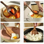 Premium Wooden Kitchen Utensil Set 6 Pieces Acacia Wood Cooking Tools — Image 6