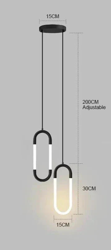 Contemporary LED Pendant Light Fixture Adjustable Hanging Ceiling Lamp Gold Metal — Image 19