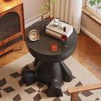 Contemporary Sculptural Side Table Polyethylene Multicolor 38cm Indoor Outdoor — Image 3