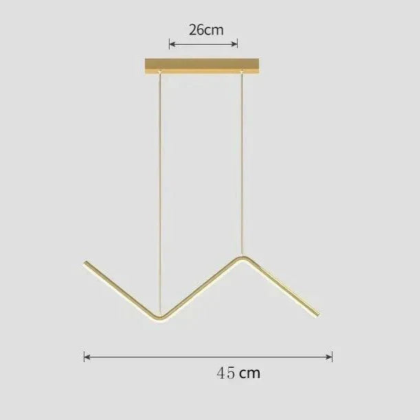 Contemporary LED Pendant Light Fixture - Black, Gold, White, Adjustable, 90cm — Image 9