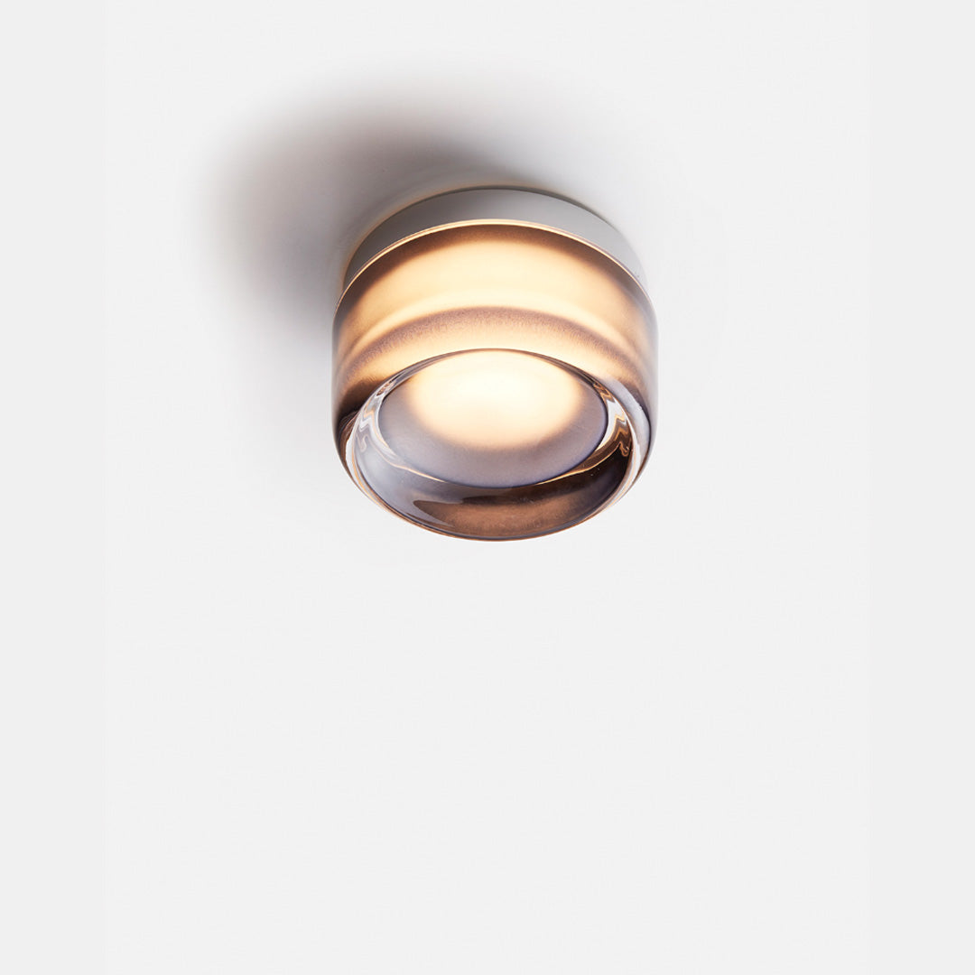 Contemporary Glass Wall Sconce Light Fixture - Amber, Smoke, Clear Options — Image 15