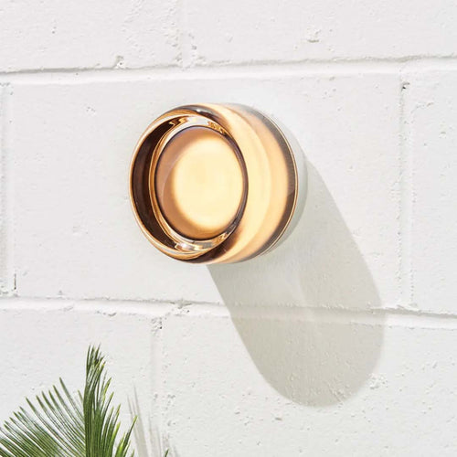 Contemporary Glass Wall Sconce Light Fixture - Amber, Smoke, Clear Options — Main Image