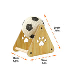 Interactive Cat Toy Scratching Ball Wood Frame Sisal Rope Fun Design Durable Pet Play — Image 5