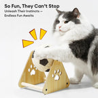 Interactive Cat Toy Scratching Ball Wood Frame Sisal Rope Fun Design Durable Pet Play — Image 3