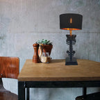 Skeleton Table Lamp Gothic Resin Black Decorative Lighting — Image 5