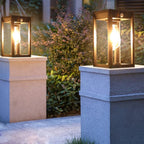Solar LED Outdoor Lantern Black Metal Motion Sensor Waterproof 26cm Garden Light — Image 6