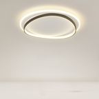 Modern LED Ceiling Light Fixture Acrylic Flush Mount Energy-Efficient Design White Gold — Main Image