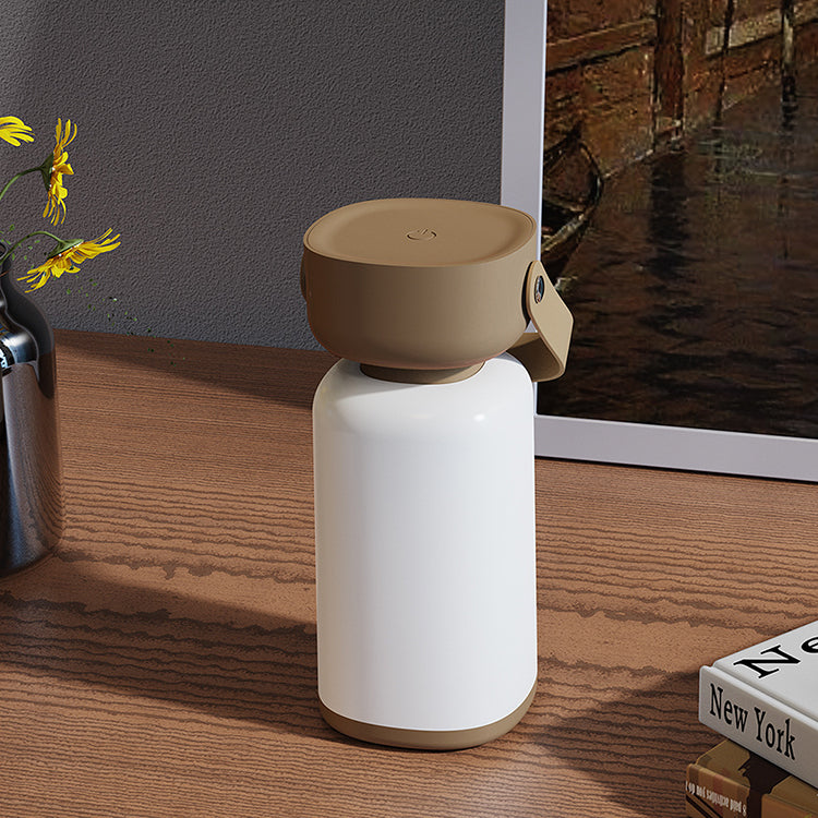 Portable LED Lantern Rechargeable USB Dimmable Brightness with Handle Blue Brown — Image 5