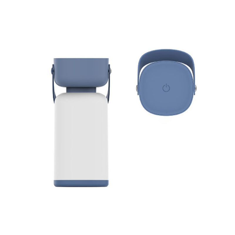 Portable LED Lantern Rechargeable USB Dimmable Brightness with Handle Blue Brown — Image 7