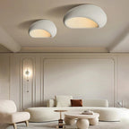 Modern Minimalist Ceiling Light Stone Texture LED Flush Mount Fixture — Image 4