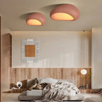 Modern Minimalist Ceiling Light Stone Texture LED Flush Mount Fixture — Image 5