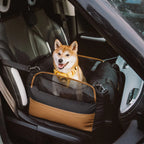 Funny Fuzzy Pet Car Seat Carrier Waterproof Nylon Mesh Beige Medium Dogs — Image 16
