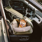 Funny Fuzzy Pet Car Seat Carrier Waterproof Nylon Mesh Beige Medium Dogs — Image 19
