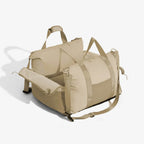 Funny Fuzzy Pet Car Seat Carrier Waterproof Nylon Mesh Beige Medium Dogs — Image 21