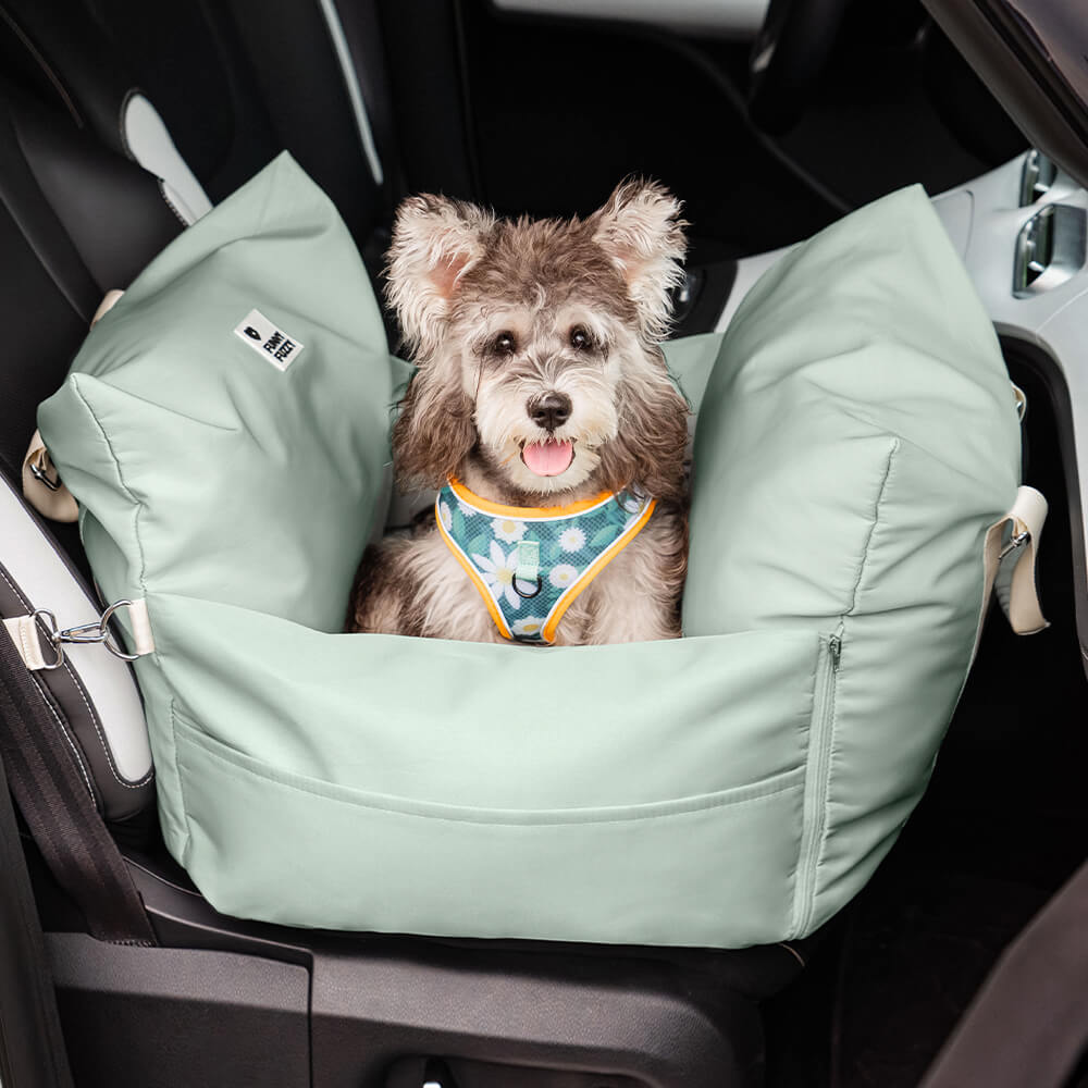 Funny Fuzzy Pet Car Seat Carrier Water-Resistant Travel Bed for Small Dogs Cats — Image 16